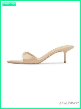 Kitten Heels Mule Heeled Sandals for Women Pointed Toe Slip On Dress Shoes